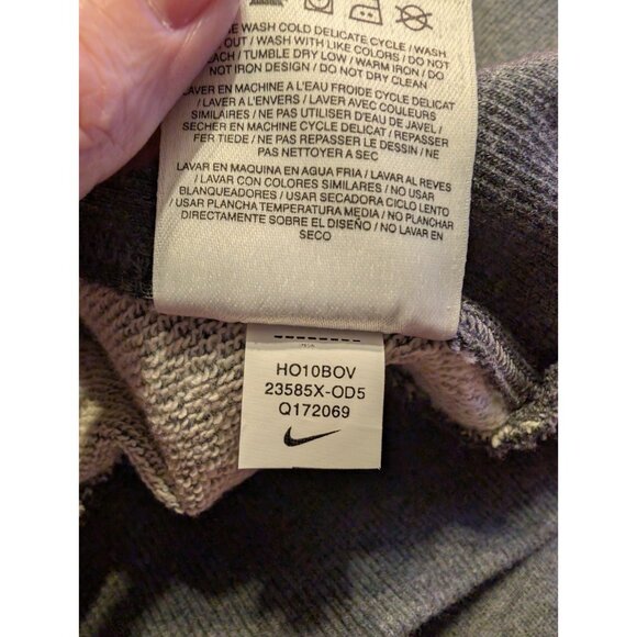 Nike Oregon Ducks Hoodie Womens Large Grey Full Zip Rhinestone Bling Back... - Picture 7 of 7